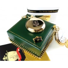 SAS 24k Gold Plated Pocket Watch and Lapel Pin
